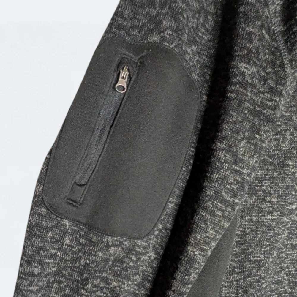 Beverly Hills Polo Club Charcoal Gray Quarter-Zip Pullover Men Athletic Size L - Picture 8 of 12